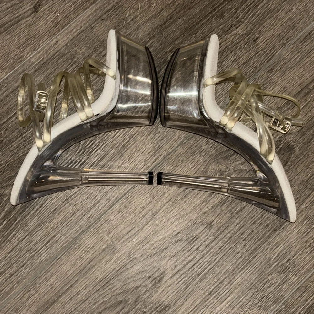 Ellie‎ Platform Clear Strap Heels